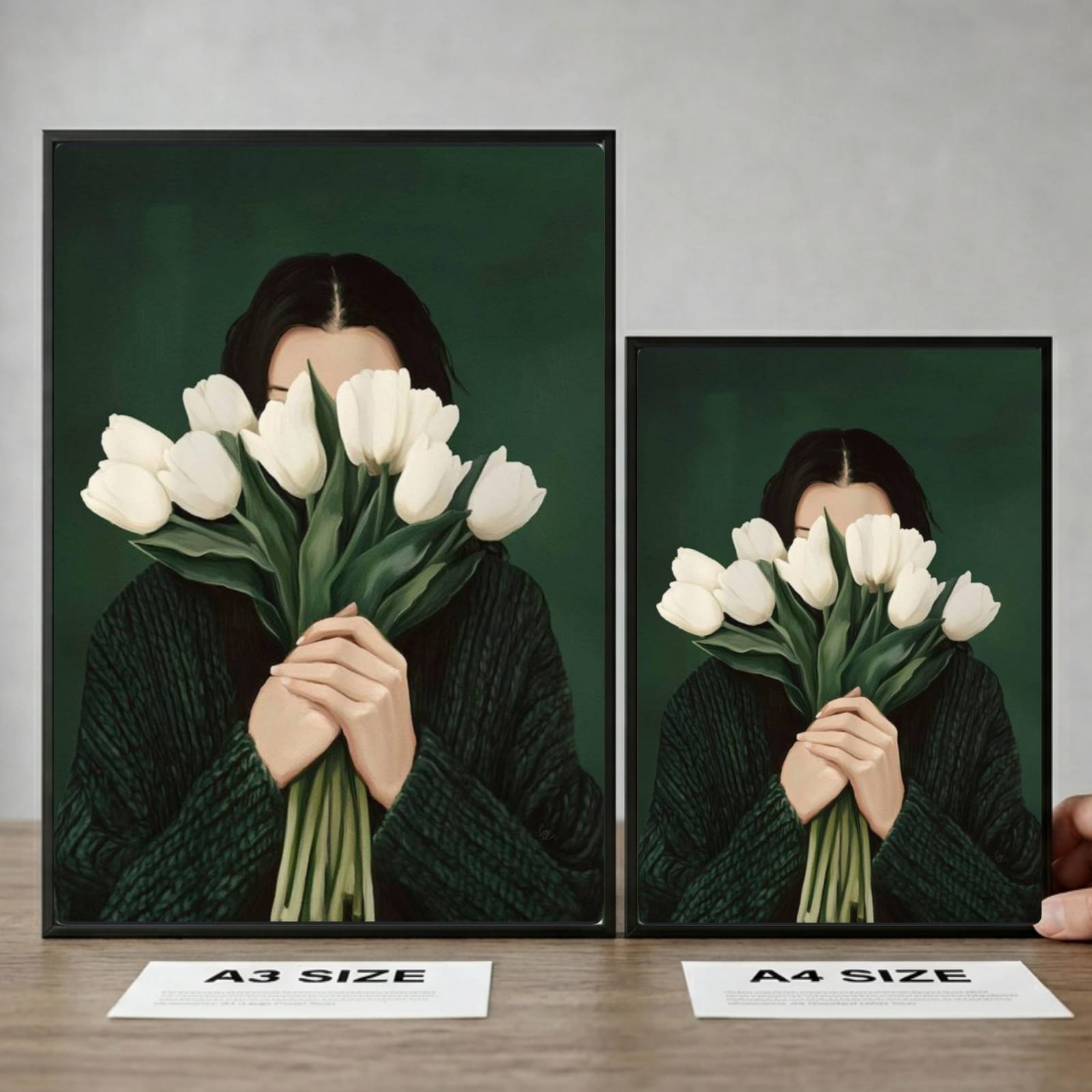 Girl flower house deco