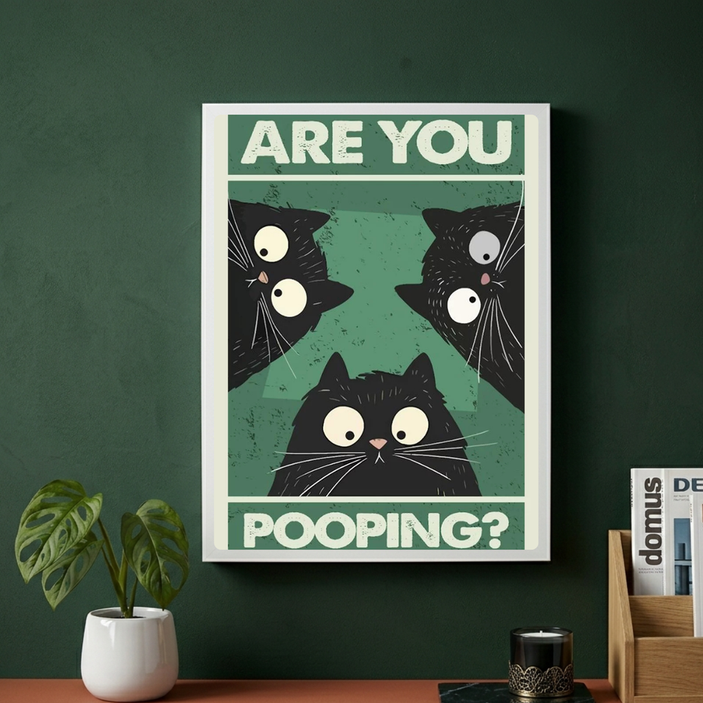 Cat house decor bathroom