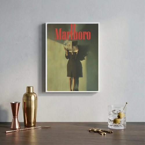 bar and restaurant decoration, Marlboro sigarette