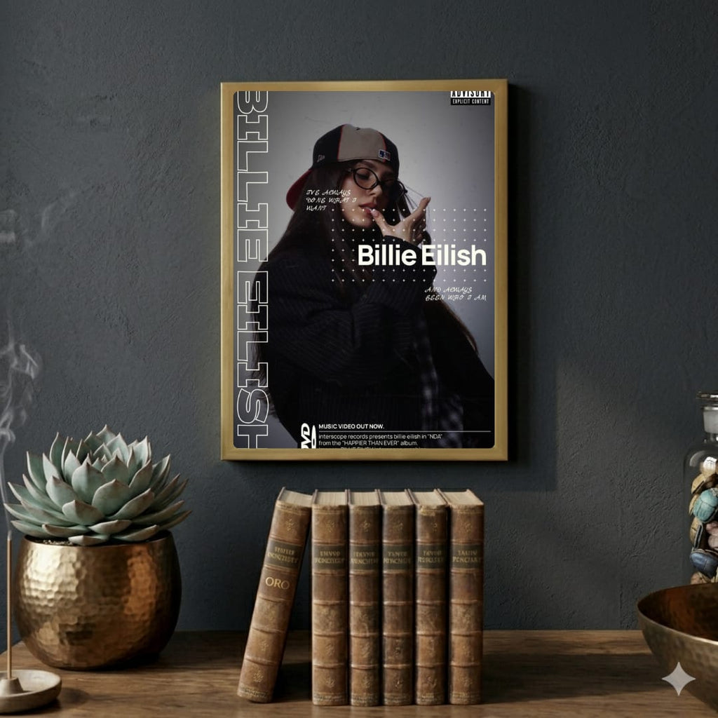 billie eilish - signed poster