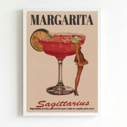 bar and restaurant decoration, margarita sagittarius