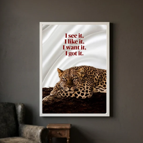 Chic room girl poster
