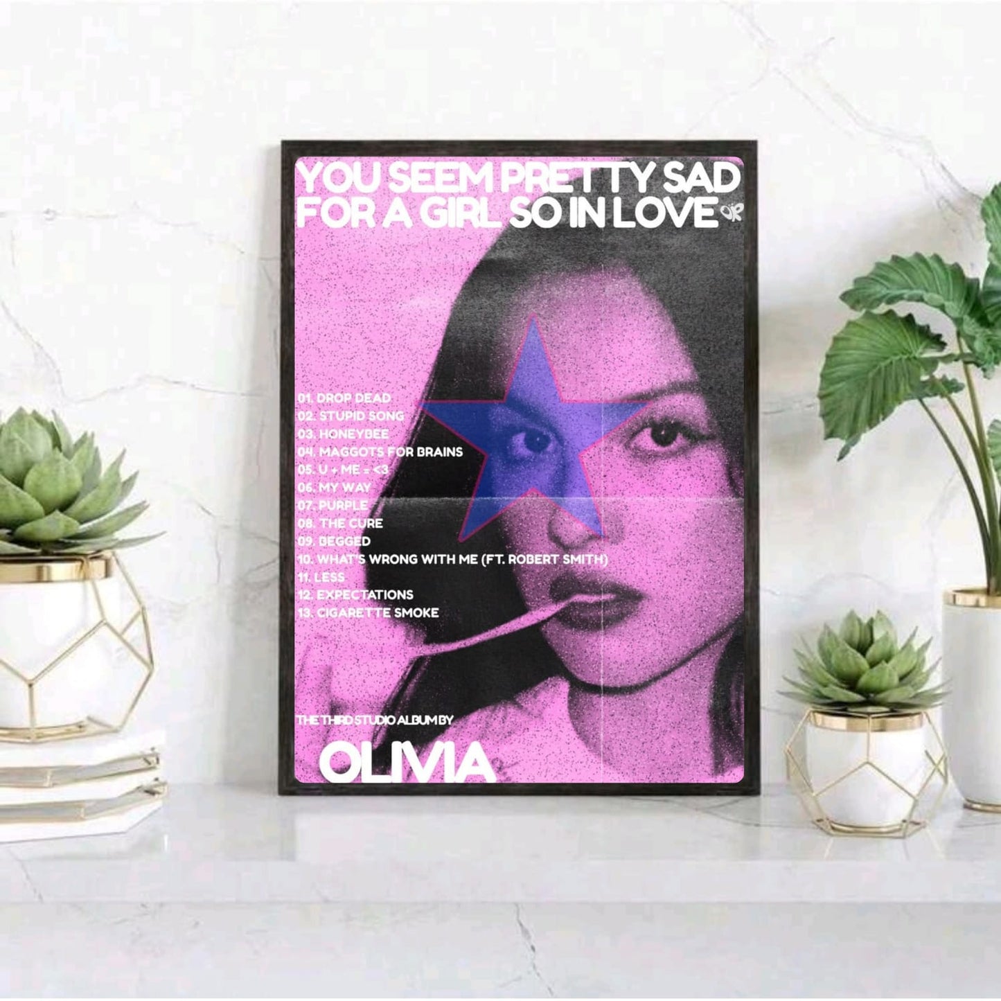 Olivia Rodrigo Poster with Frame