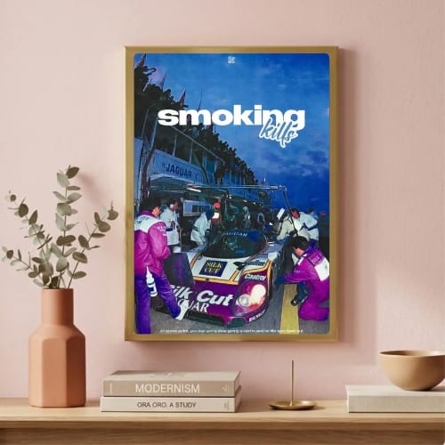 Motor sport smoking kills aesthetics