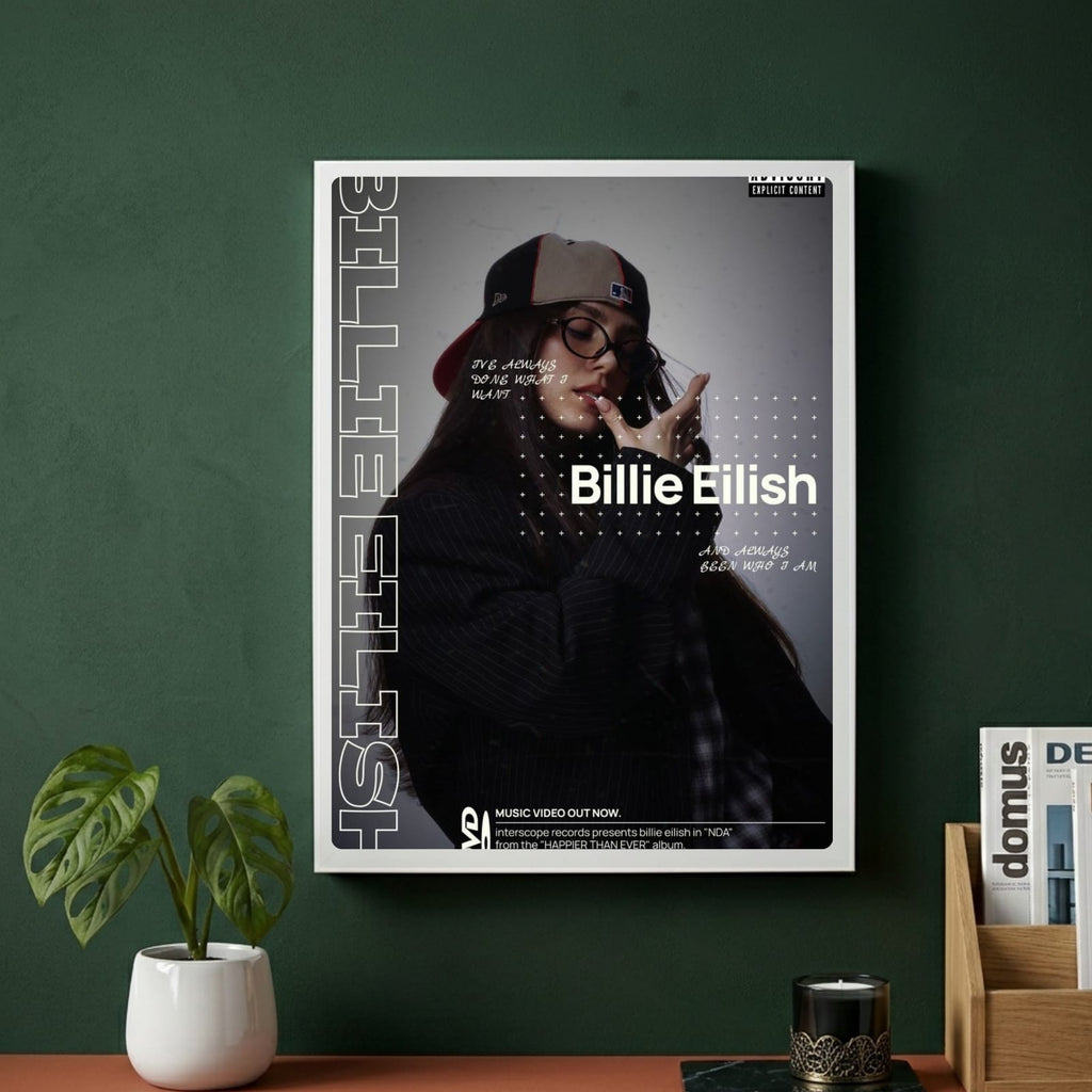 billie eilish - signed poster