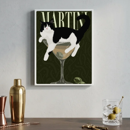 bar and restaurant decoration cat martini