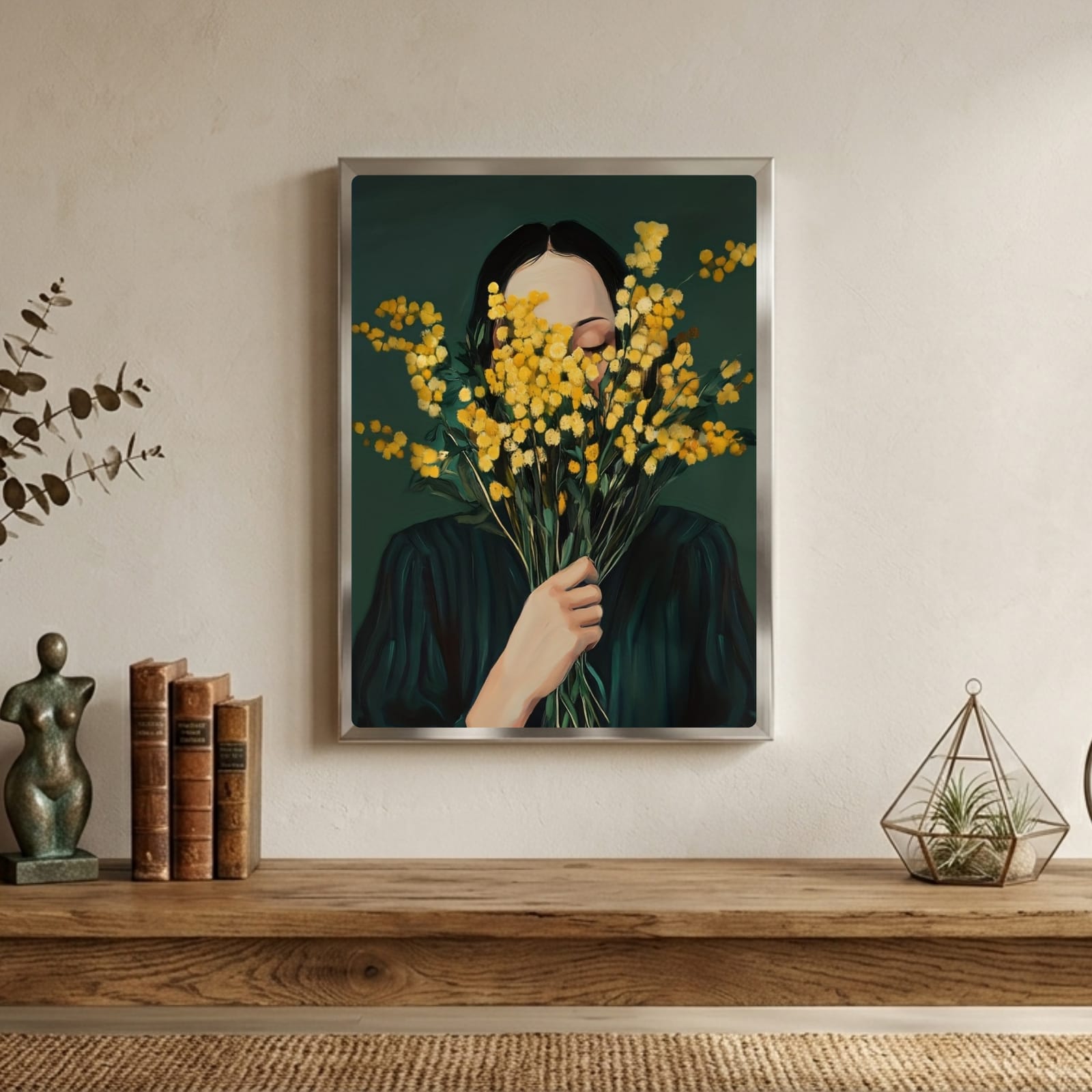 Girl flower house decor