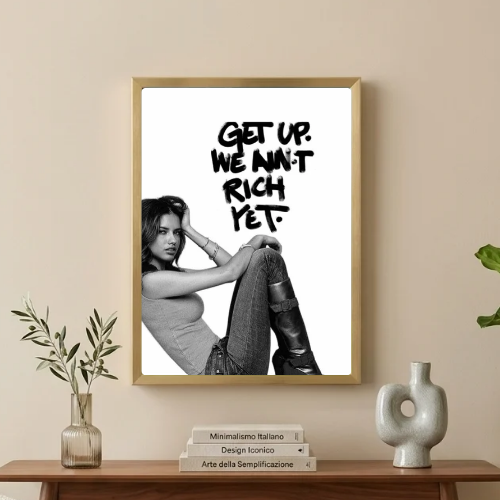Chic room girl poster