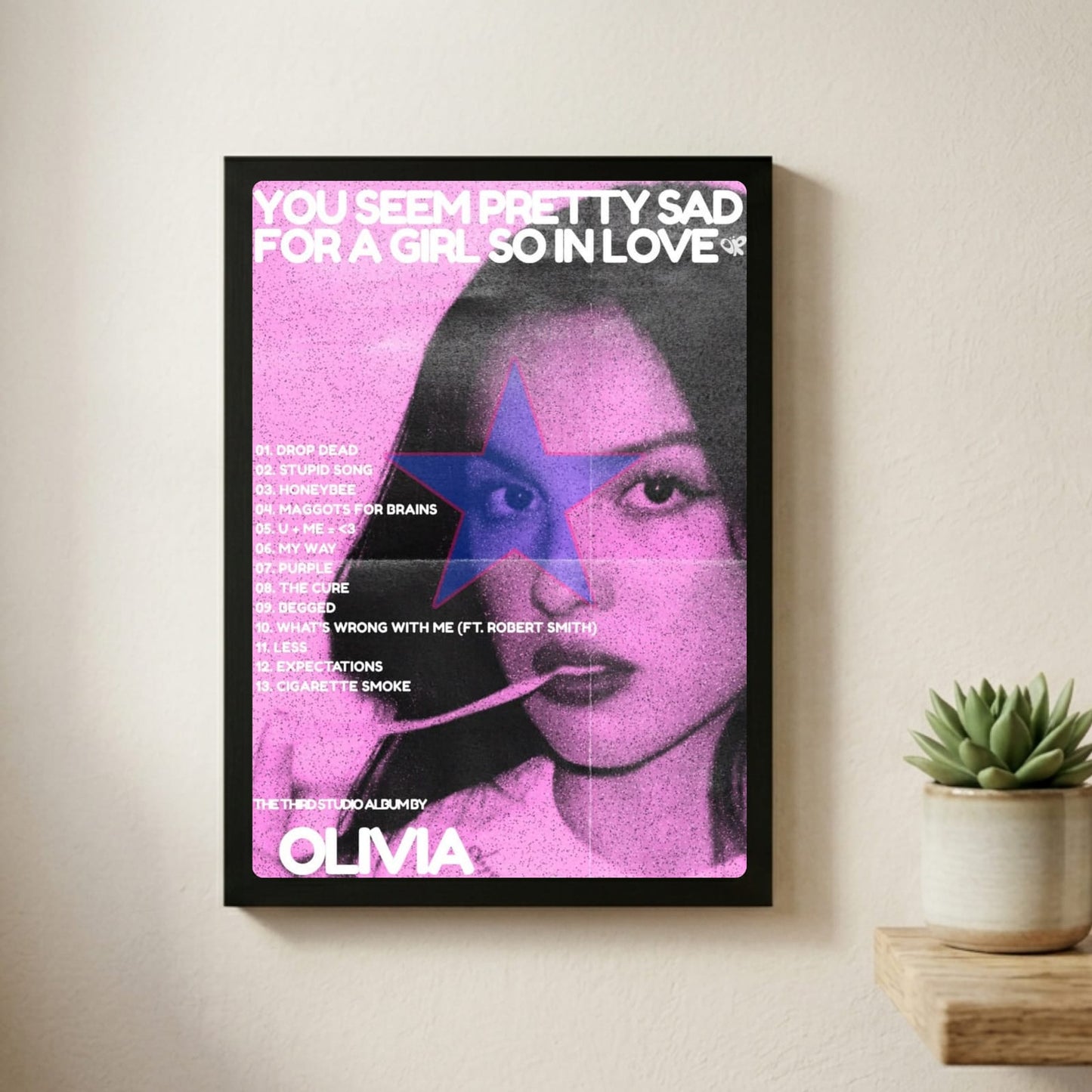 Olivia Rodrigo Poster with Frame