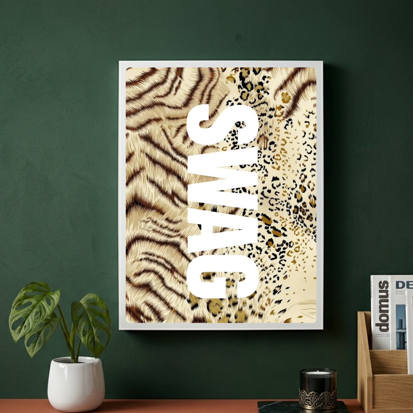 Home deco chic swag leopard
