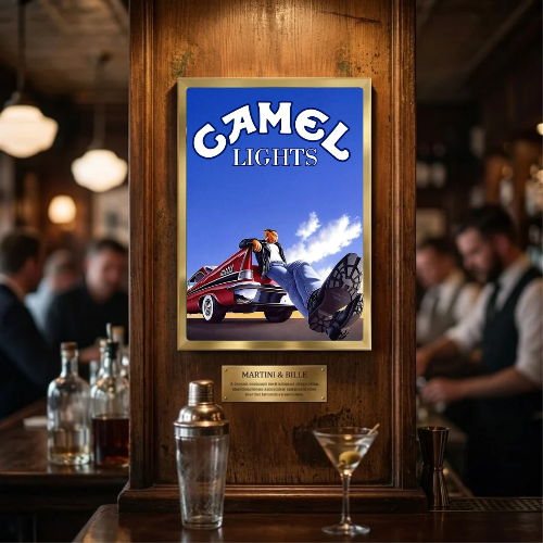 bar and restaurant decoration, Camel sigarette