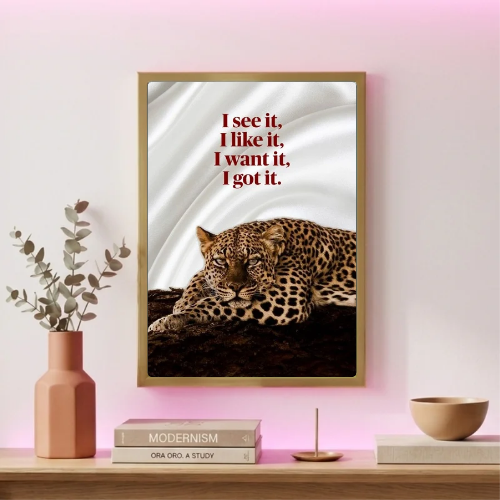 Chic room girl poster