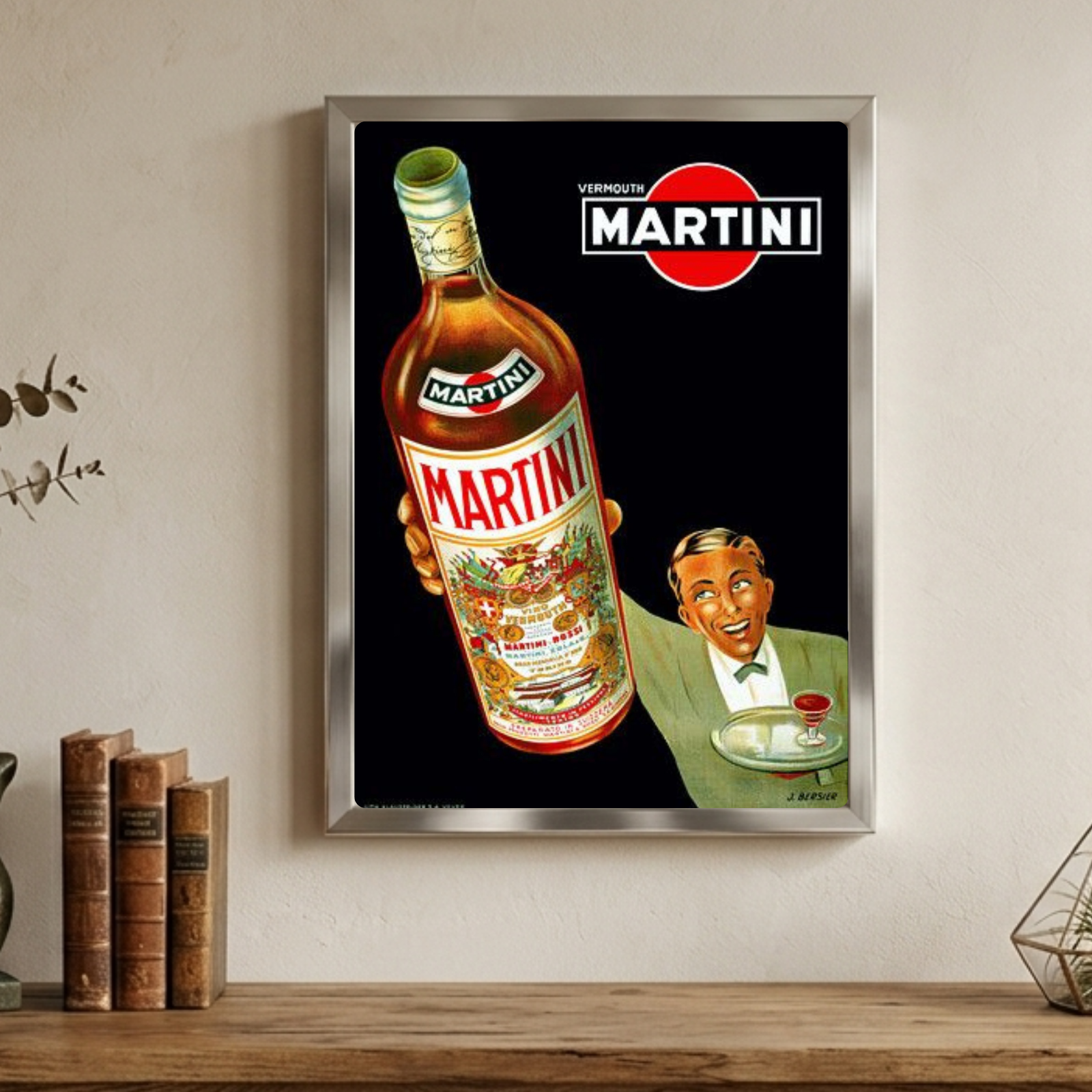 bar and restaurant decoration, martini