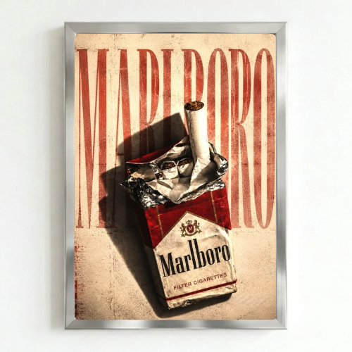 bar and restaurant decoration, Marlboro sigarette