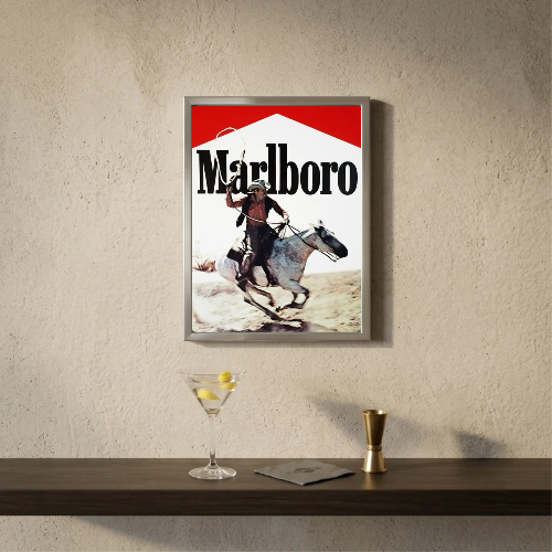 bar and restaurant decoration, Marlboro sigarette