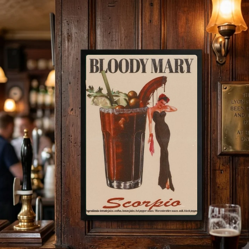 bar and restaurant decoration, espresso martini capricorn