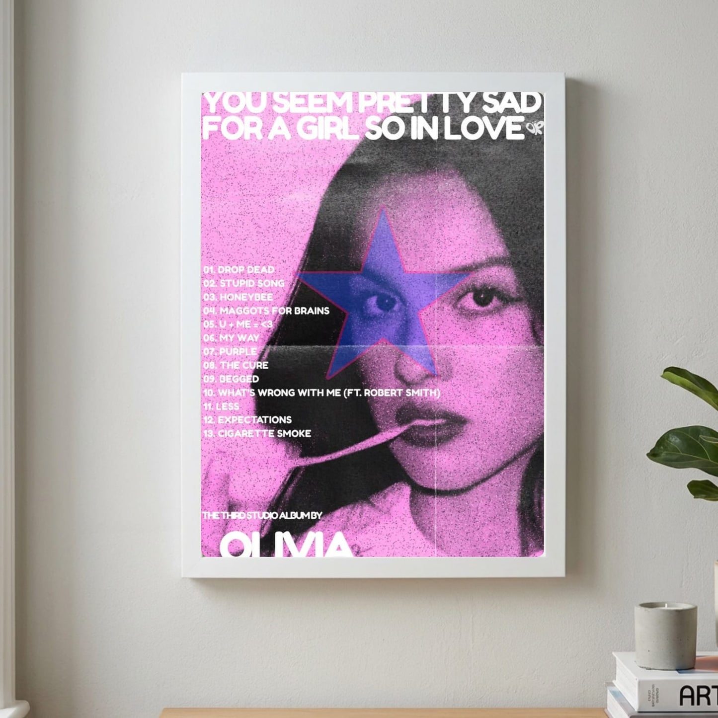 Olivia Rodrigo Poster with Frame
