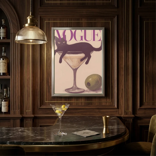 bar and restaurant decoration vogue cat martini chic