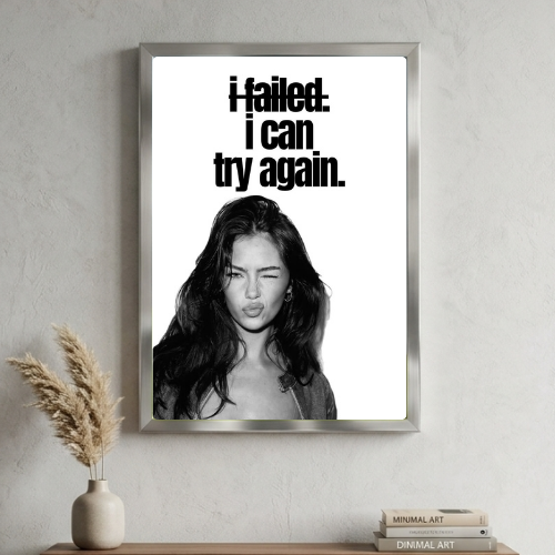 Chic room girl poster