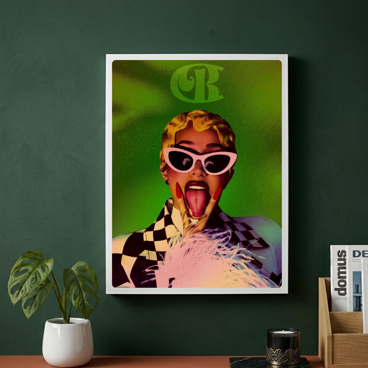 Cardi B Poster with Frame