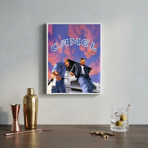 bar and restaurant decoration, Camel sigarette