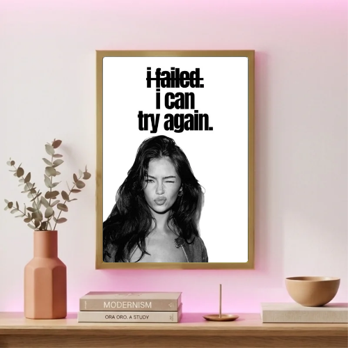 Chic room girl poster