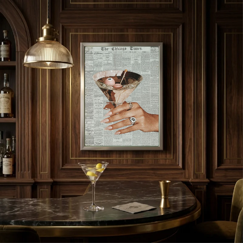 bar and restaurant decoration martini chic