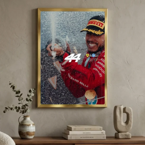 lewis hamilton ferrari poster with frame