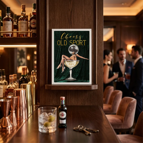 bar and restaurant decoration martini chic