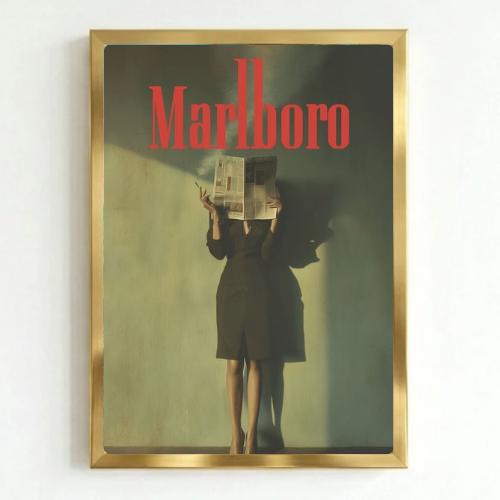 bar and restaurant decoration, Marlboro sigarette