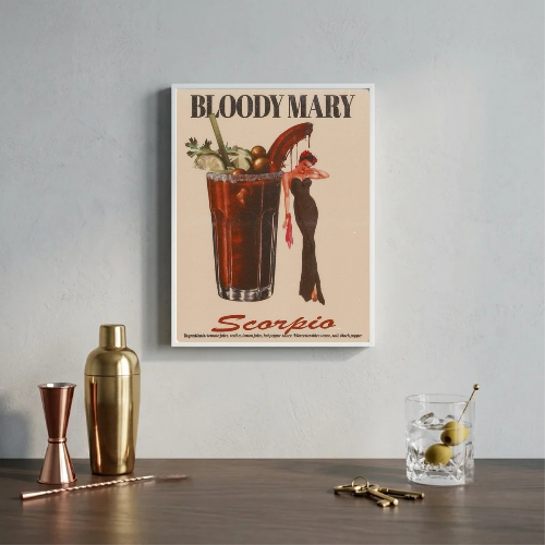 bar and restaurant decoration, espresso martini capricorn