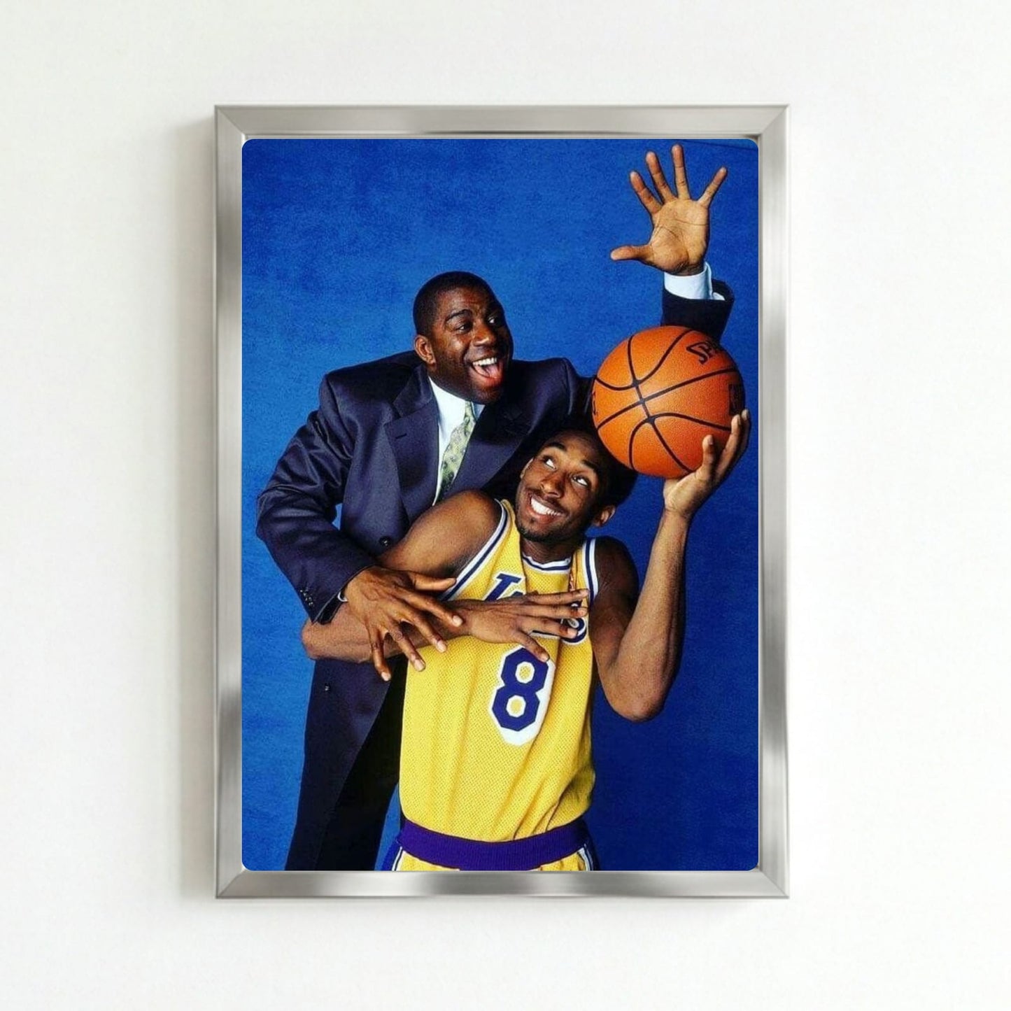 Magic Johnson and Kobe Bryant - Basket