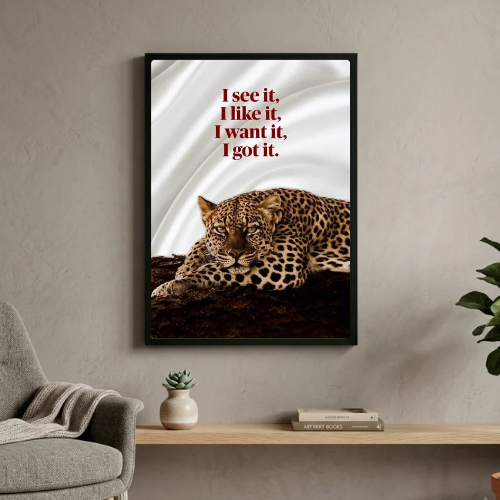 Chic room girl poster