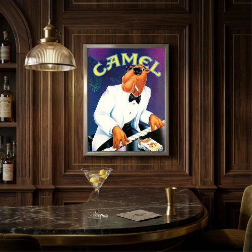 bar and restaurant decoration, Camel sigarette