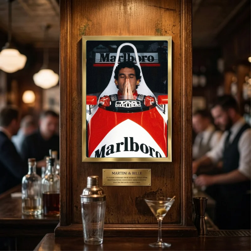 bar and restaurant decoration, Marlboro Ayrton senna