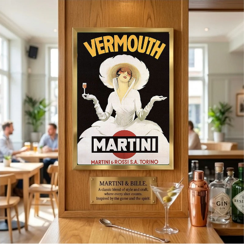 bar and restaurant decoration martini chic