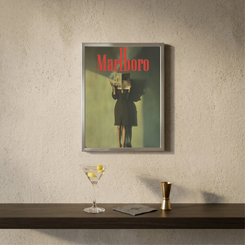 bar and restaurant decoration, Marlboro sigarette