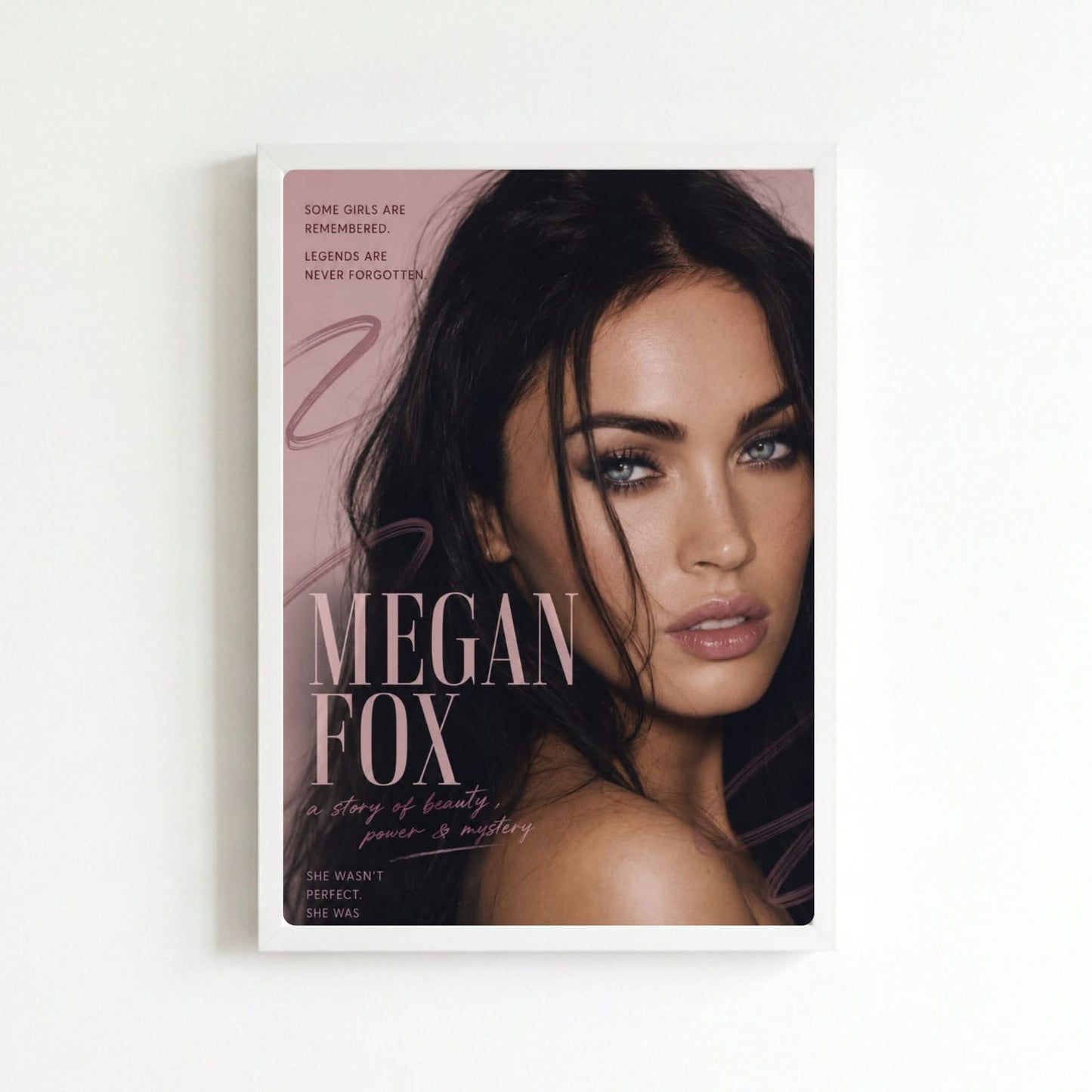 Megan Fox Poster with Frame