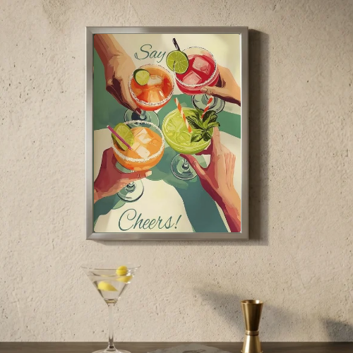 bar and restaurant decoration, cocktail drink