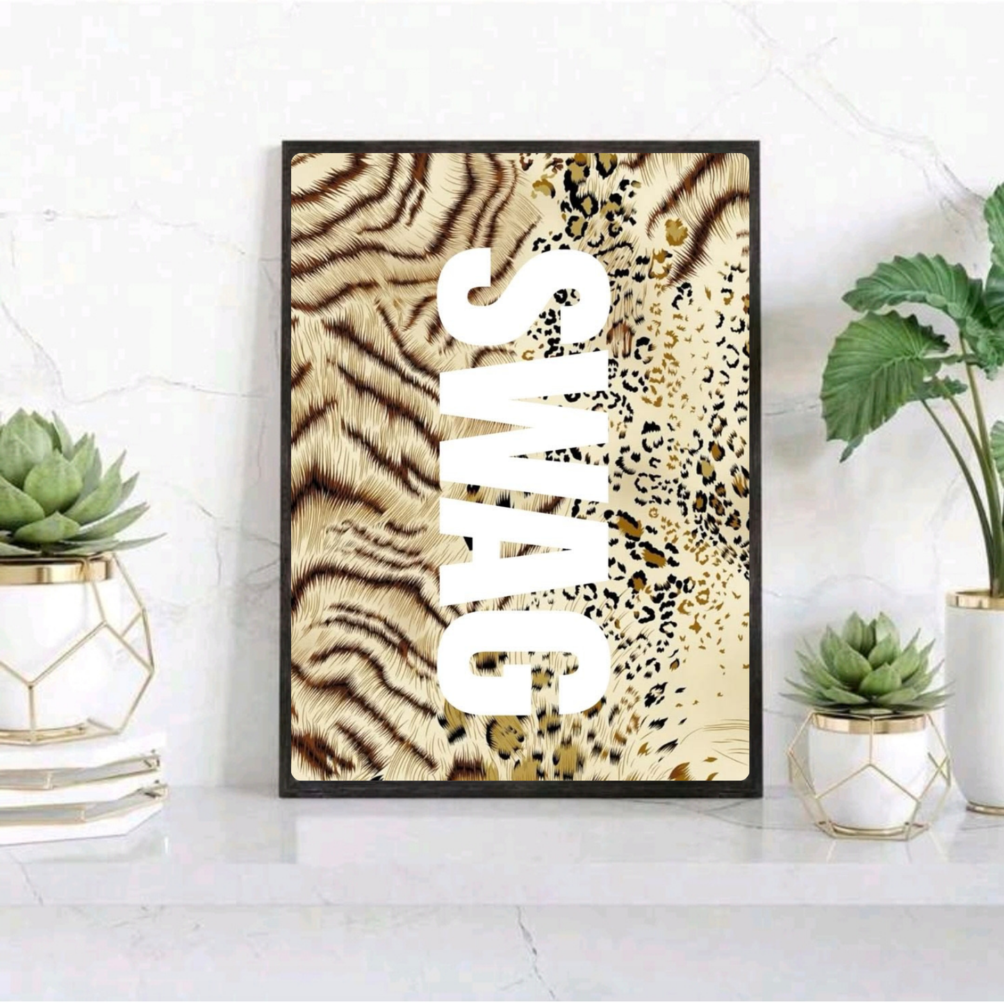 Home deco chic swag leopard
