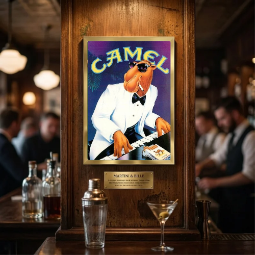 bar and restaurant decoration, Camel sigarette