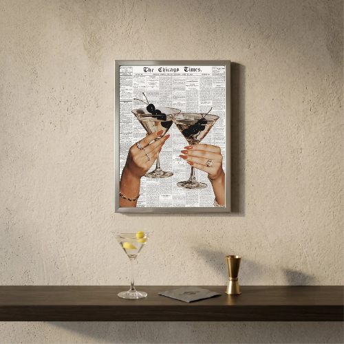 bar and restaurant decoration martini chic