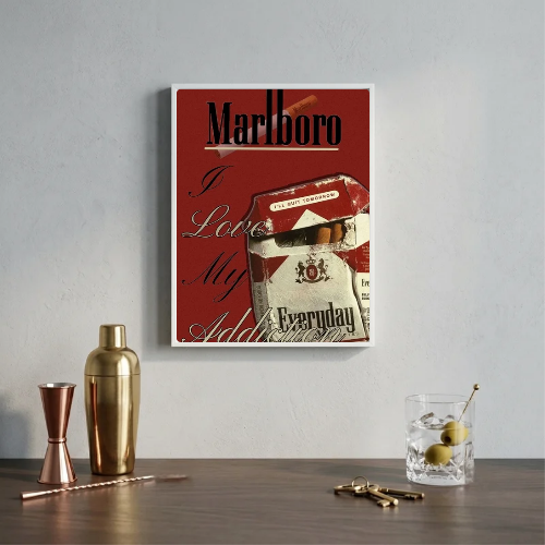 bar and restaurant decoration, Marlboro sigarette