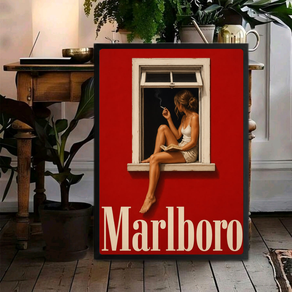 bar and restaurant decoration, marlboro cigarette