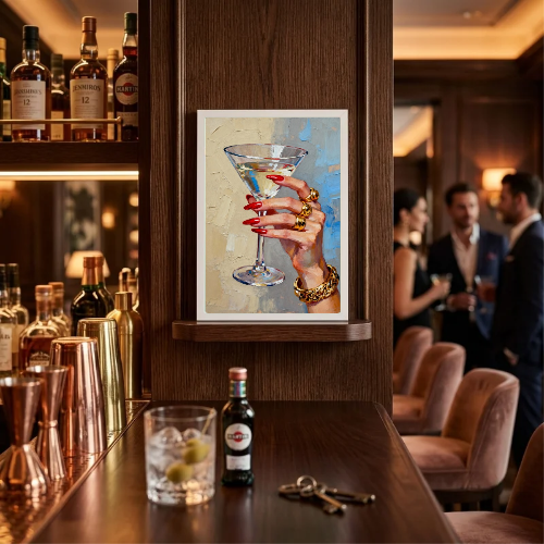 bar and restaurant decoration martini chic