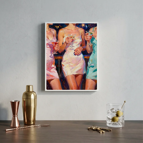 bar and restaurant decoration martini chic girls
