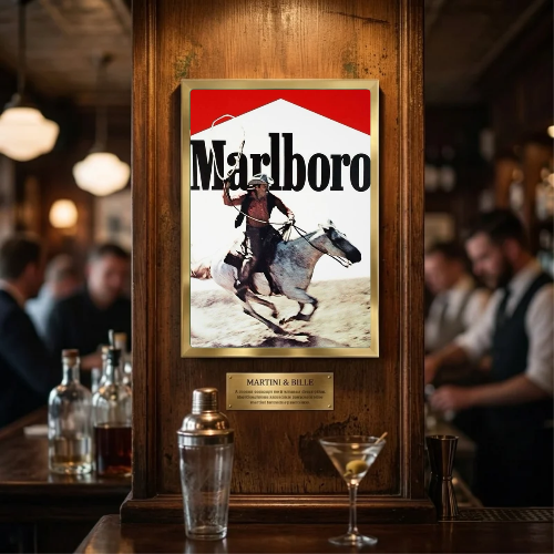 bar and restaurant decoration, Marlboro sigarette