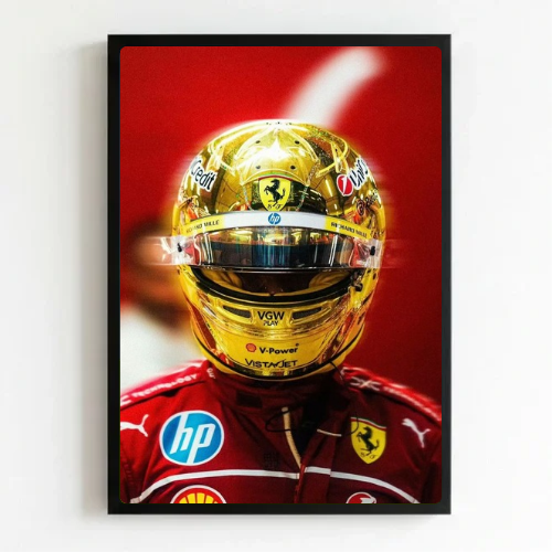 lewis hamilton ferrari poster with frame