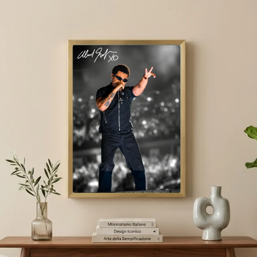 The Weeknd live autograph poster