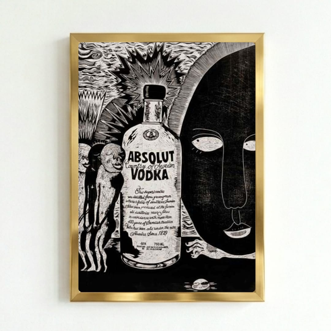 bar and restaurant decoration, vodka